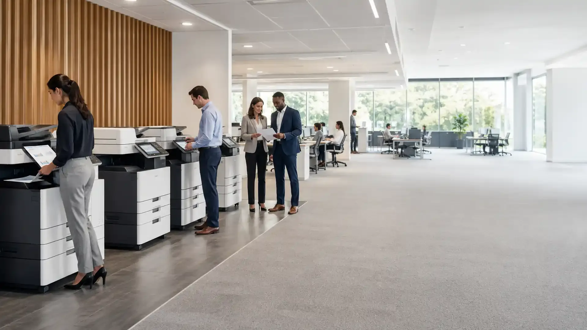 Managed print fleet device in a busy Yorkshire office