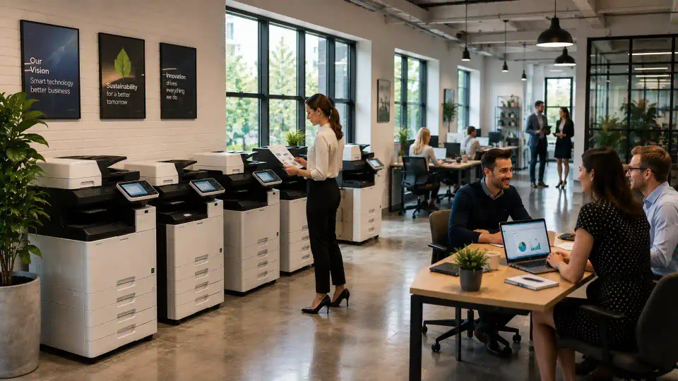 Scanning documents on a leased Pontefract copier